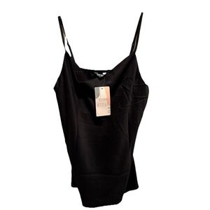 NEW with Tags Women's Satin Camisole Small solid black BTFBM